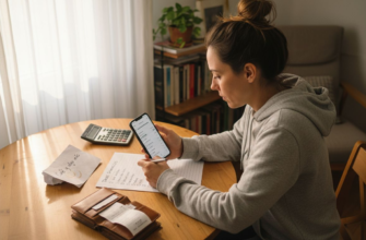 Mujer organizando sus finanzas personales con una lista de control