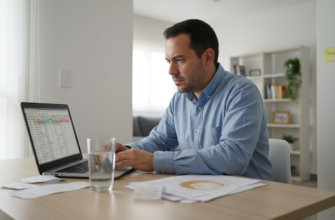 Mexicano revisando sus finanzas personales