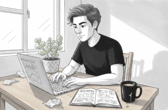 Joven mexicano analizando sus inversiones desde su computadora portátil