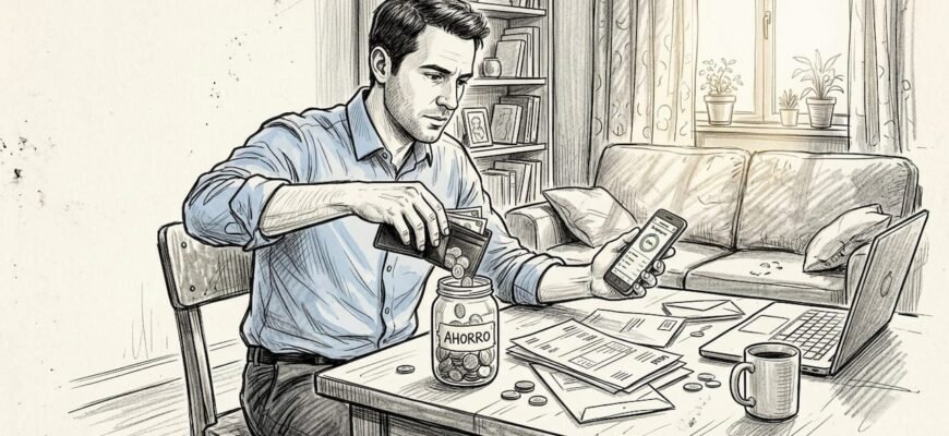 Mexicano guardando sus ahorros en casa