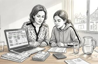 Una madre y su hija revisan juntas las cuentas del hogar