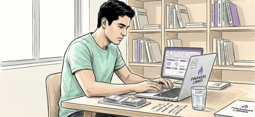 Joven mexicano que apuesta por las inversiones desde la comodidad de su casa, usando solo su laptop